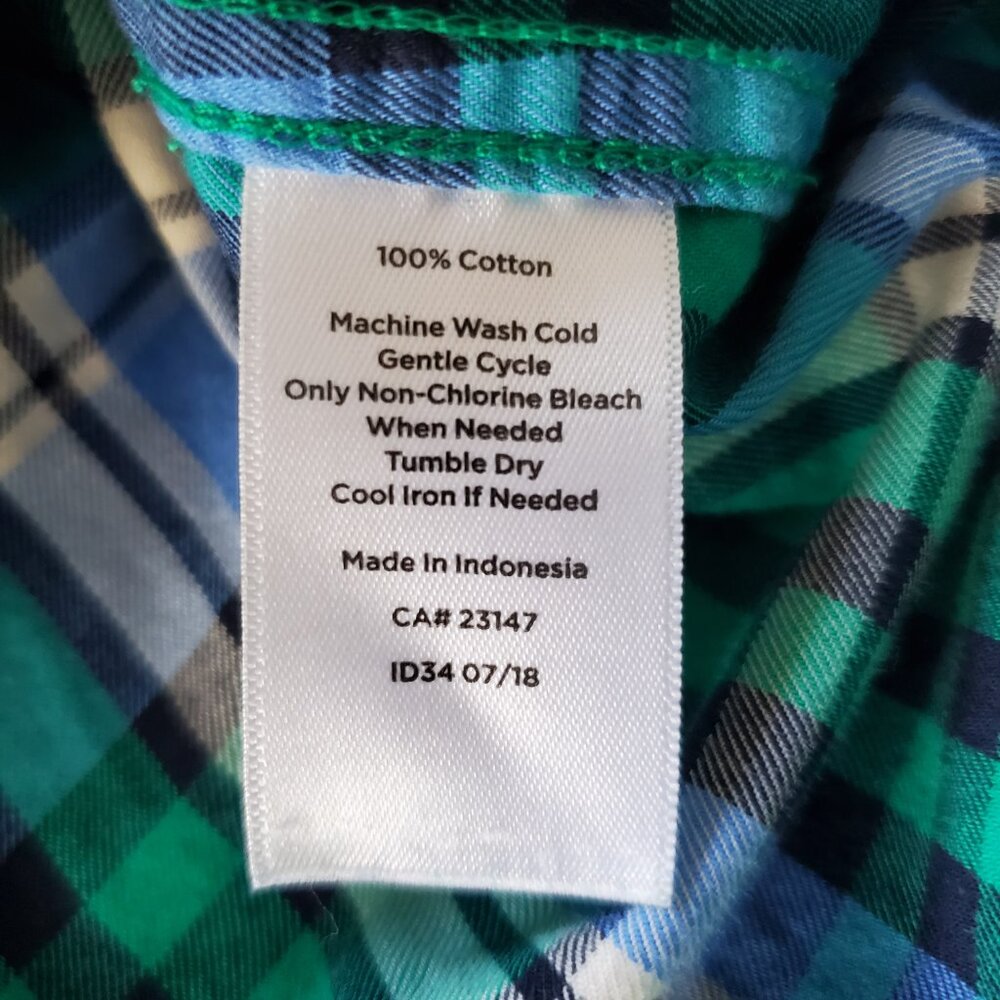 Talbots Classic Cotton Shirt - Singing Plaid XL - Picture 8 of 11